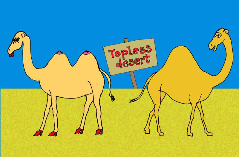 Topless-desert