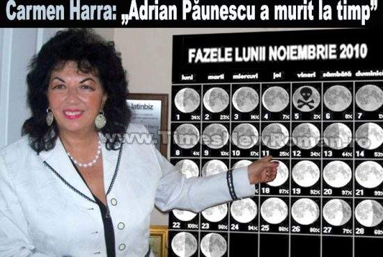 Carmen Harra: „Haloweenul i-a fost fatal lui Adrian Păunescu”