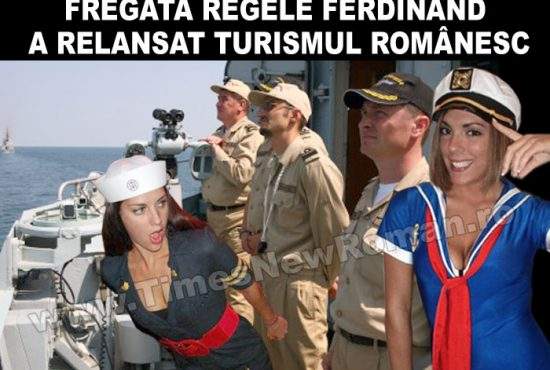 Fregata „Regele Ferdinand” s-a întors în port să mai ia băutură