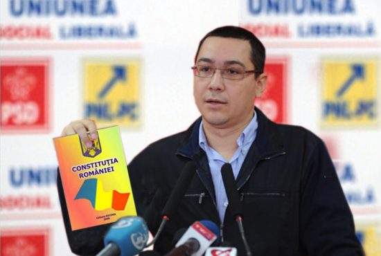 Ponta, despre cum va modifica Constituţia: „Tot ce trec în CV devine literă de lege!”