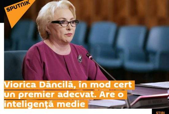 Poza zilei! Viorica Dăncilă, ridicată în slăvi de propaganda rusă de la Sputnik