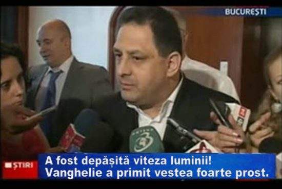 Marian Vanghelie, deloc surprins că Teoria relativității este greșită