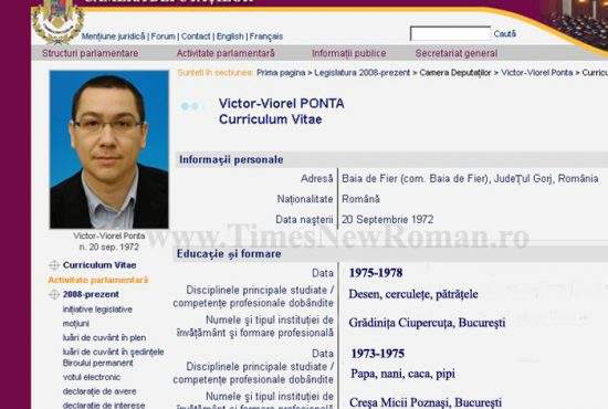 S-a descoperit singura diplomă de studii pe bune a lui Ponta: cea de grădiniţă