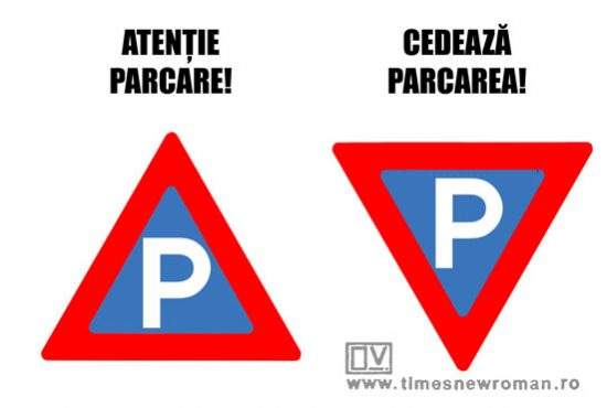 Noi semne pentru parcare