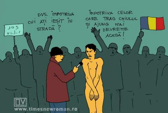 Protestatarul surpriză