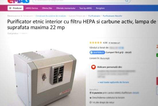 eMag, amendat de CNCD pentru că vinde purificator etnic de interior