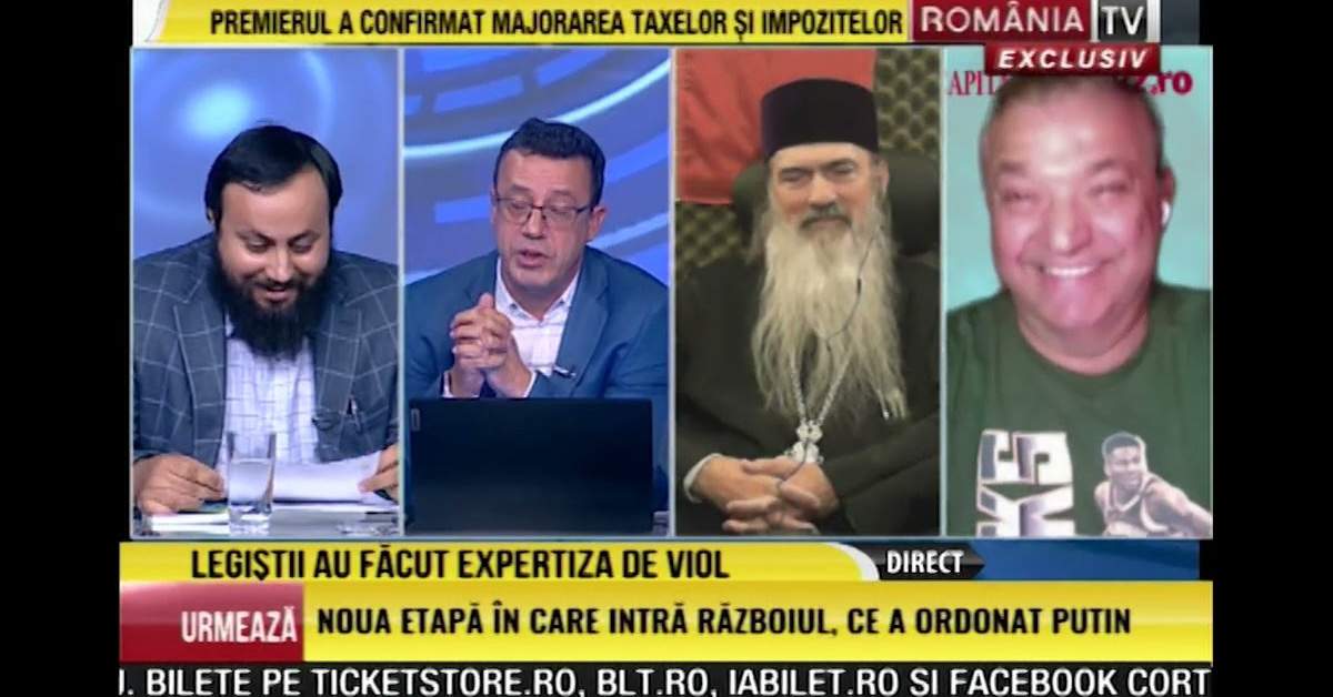 RomâniaTV l-a invitat în studio pe călugărul Smintenie de la Mânăstirea Descreierați să vorbească despre cipuri