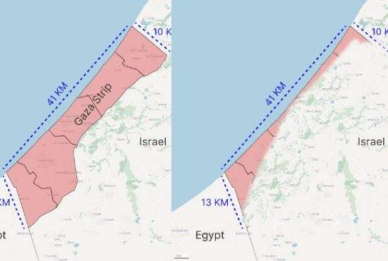 După trei luni de război, Fâșia Gaza a ajuns Șnurul Gaza