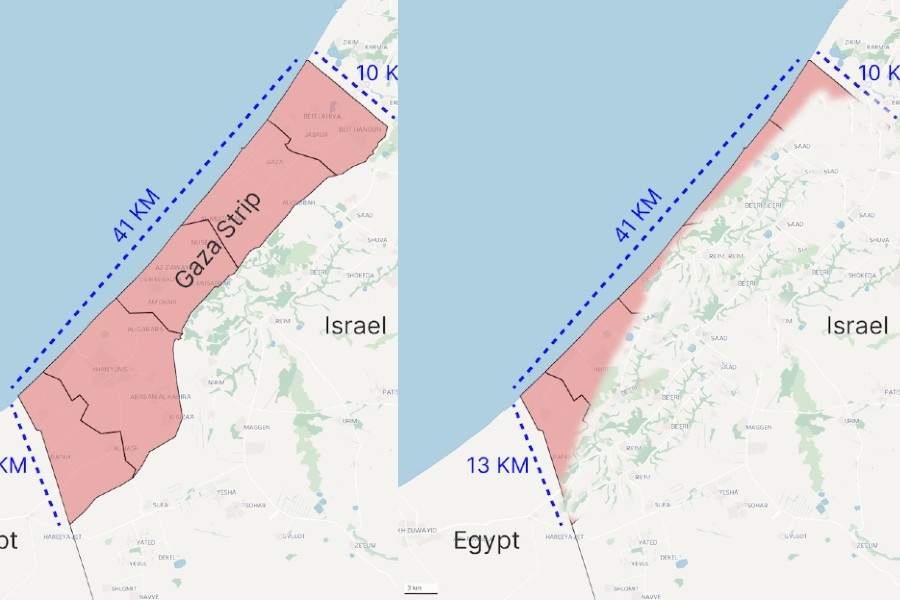 După trei luni de război, Fâșia Gaza a ajuns Șnurul Gaza