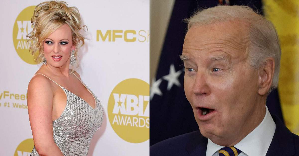 Democrații l-au înlocuit pe Biden cu Stormy Daniels, că măcar are țâțe mari