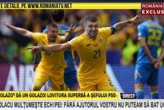 RTV plusează: l-a felicitat pe Ciolacu pentru golul superb din meciul cu Ucraina