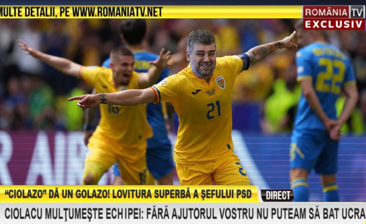 RTV plusează: l-a felicitat pe Ciolacu pentru golul superb din meciul cu Ucraina