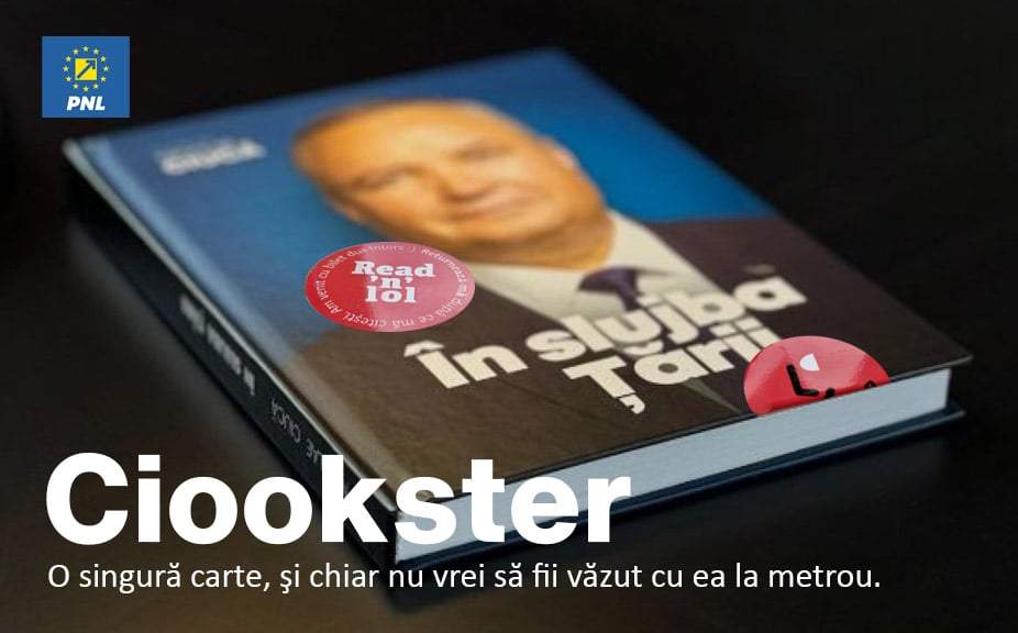 PNL lansează Ciookster, un fel de Bookster care are doar cartea lui Ciucă