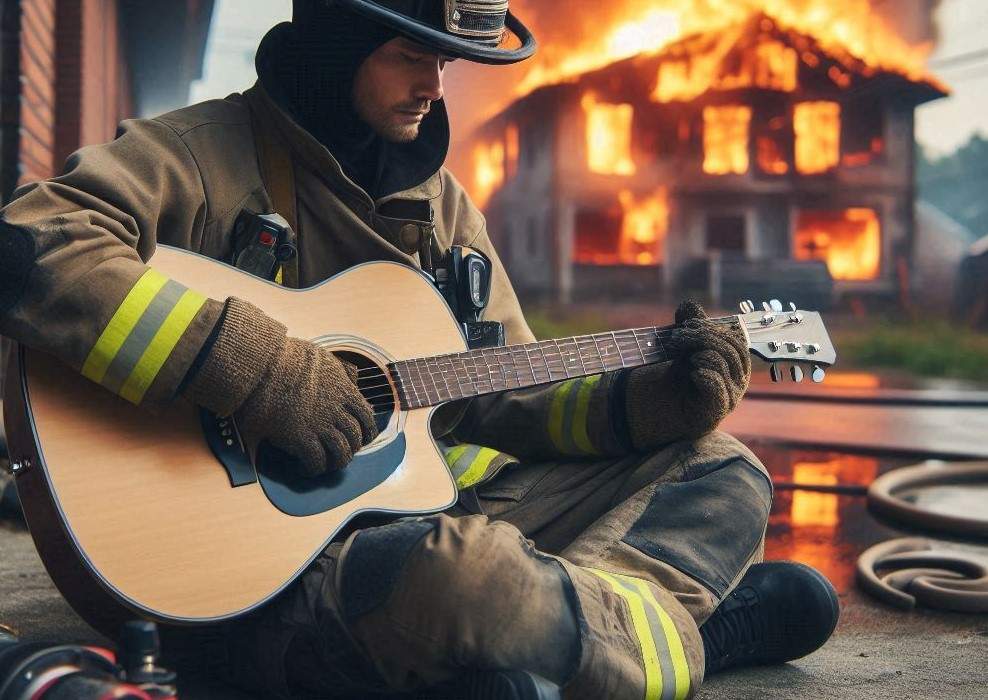 Folkist, dat afară de la pompieri. Când vedea foc, se punea în cur şi cânta Râpa