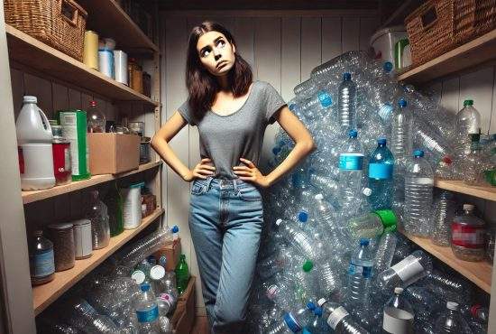 Reciclatoarea confuză! A adunat un munte de sticle de plastic fiindcă nu ştia dacă se aruncă la sticlă sau la plastic