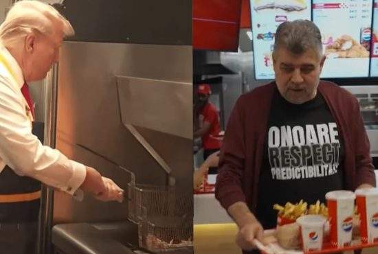 Trump a scăzut 20% în sondaje după ce i-a prăjit cartofi lui Ciolacu la McDonald’s