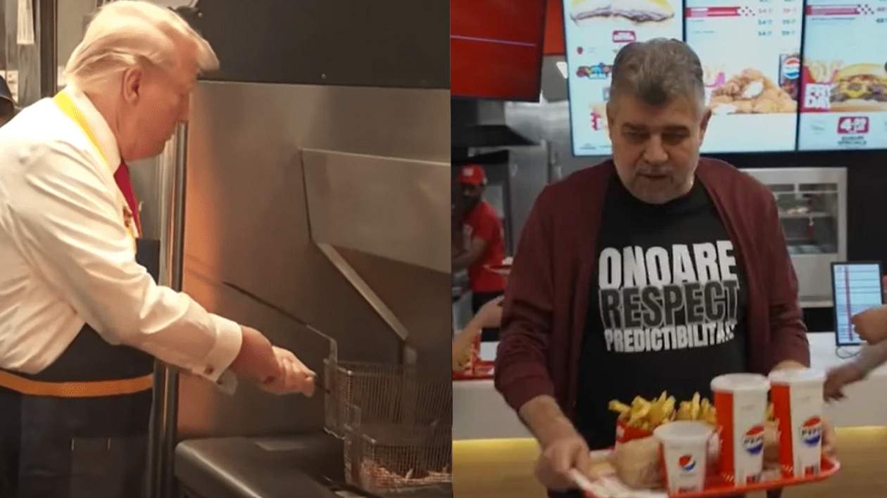 Trump a scăzut 20% în sondaje după ce i-a prăjit cartofi lui Ciolacu la McDonald’s