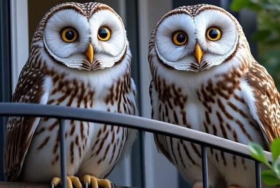 Un român pasionat de Harry Potter crește bufnițe în balcon