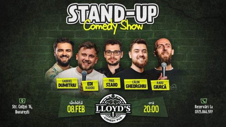 Stand-up Comedy la Lloyd’s Comedy Pub